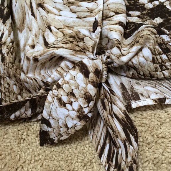 Michael Michael Kors medium brown combo top. - Picture 7 of 9